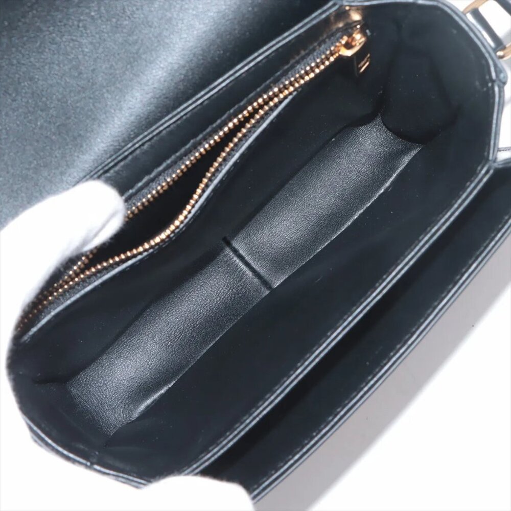 Sold out ❌Celine Triomphe teen Leather Shoulder bag Black - Picture 6 of 14